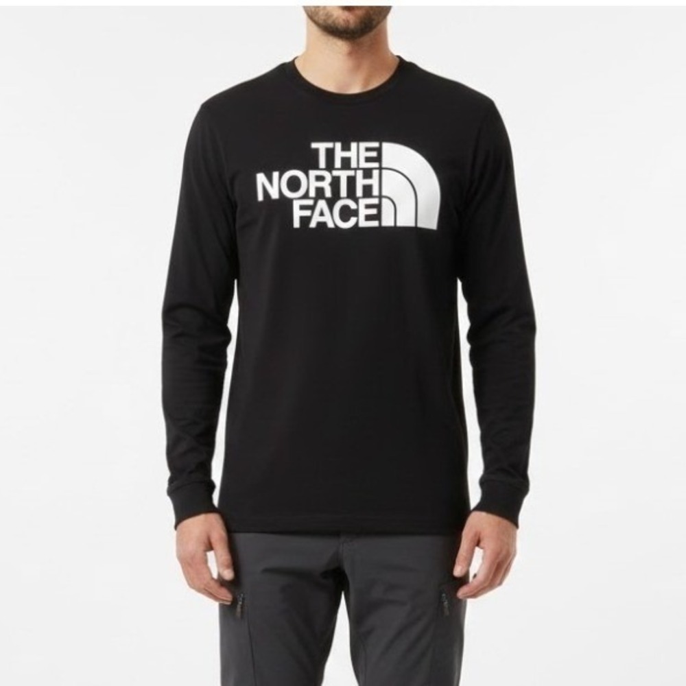 New! The North Face Long Sleeve Shirt Black/ White Size Large - New With‎ Tags